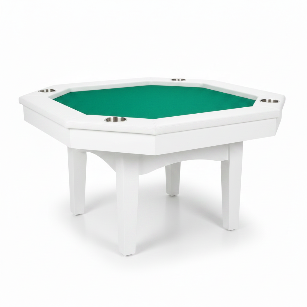 Alabaster Elite Octagonal Poker Gaming Table