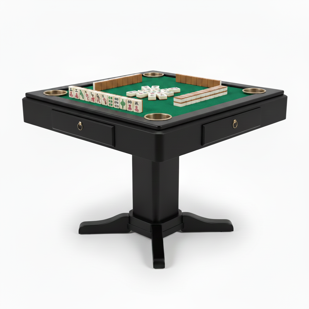 Onyx Reserve Pedestal Mahjong Gaming Table