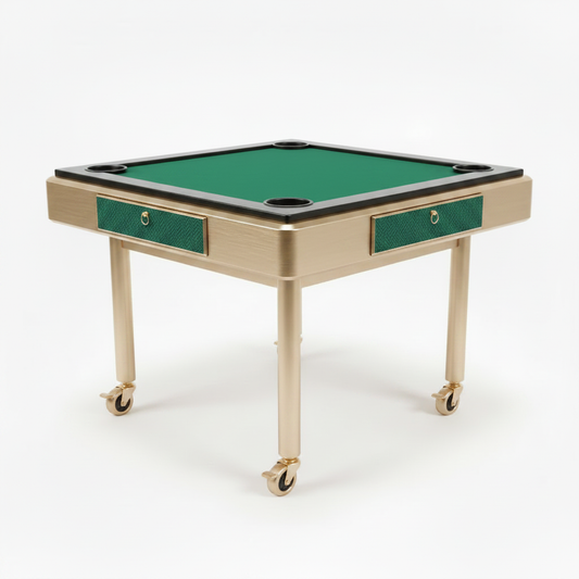 Meridian Mid-Century Walnut Mahjong Gaming Table