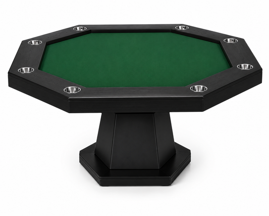 Onyx Sovereign Pedestal Poker Gaming Table